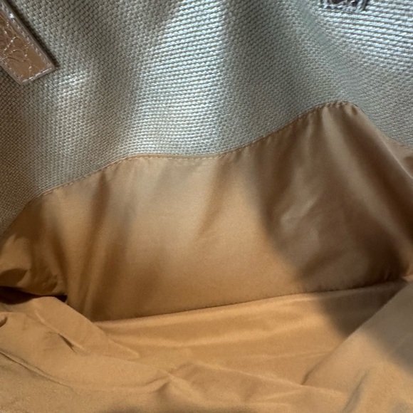 Michael Kors Large Silver Metallic Cotton Tote - Picture 6 of 8